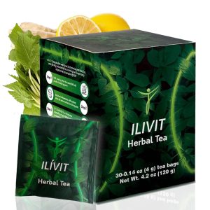 Ilivit Organic Colon Cleanser & Detox Tea For Bloating Relief 30 Bags
