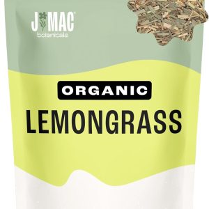 J MAC BOTANICALS Organic Lemongrass 4 oz Certified USDA Organic Cut & Sifted Packaged in the USA