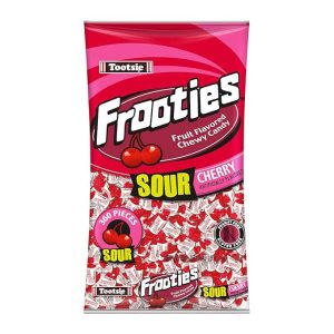Tootsie Roll Sour Frooties – 2 Pound Bag of Individually Wrapped Chewy Candy – Gluten Free, Peanut Free – Sour Cherry, 38.8 oz.