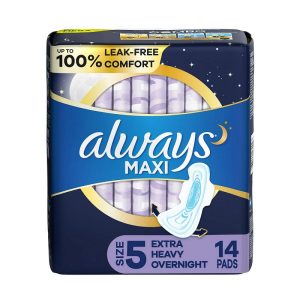 Always Maxi Pads Size 5 14pad/1ct