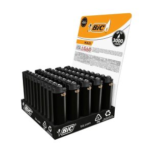 Bic Lighters Maxi Cigarette Lighter Black 50ct/Case