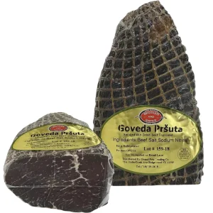 Brother and Sister Goveda Prsuta Smoked and Dried Beef Topround ~ 1lb (0.9lb-1.1lb)