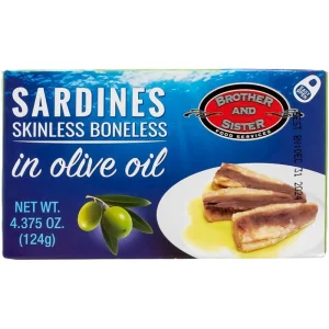 Brother and Sister Sardines in Olive Oil 124gr