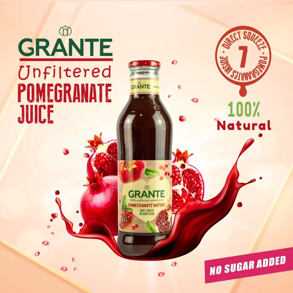 Grante 100% Pomegranate Juice 750ml - Image 2