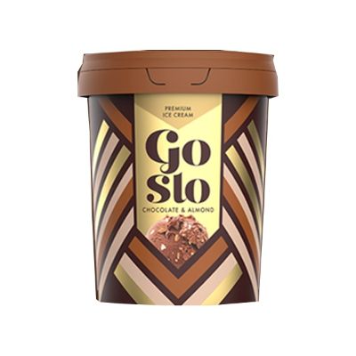 Go-Slo Premium Ice Cream (Chocolate & Almond | 320ml) - Image 2