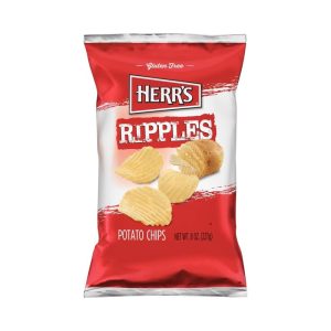 Herrs Ripples Potato Chips 8oz Bag