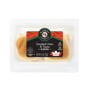 Market Sandwich Smoked Ham & Swiss Sliders 4.4oz/2ct