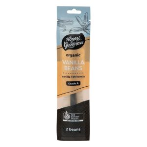 Organic Vanilla Beans-Tahitensis Grade A  2  pods **