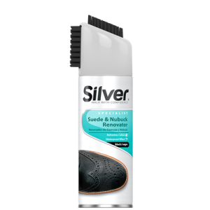 Silver Shoe Care Polish Suede (01 Black) – 200ml