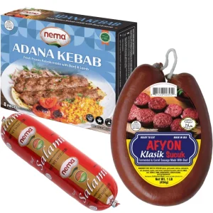 Meat Basket #5 (Adana Kebab, Sujuk and Beef Salami)