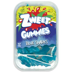 Zweet Gummy Blue Sharks 3.75lb Total  Kosher Parve