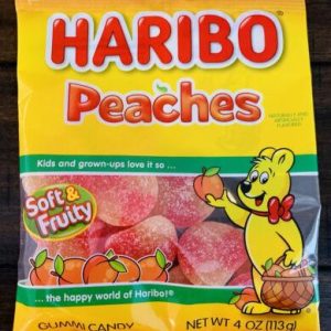 Haribo Peg Peaches 12 Count 5 Ounce Each