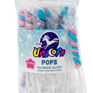 A&B Mini Unicorn Magical Twist Lollipop 24ct