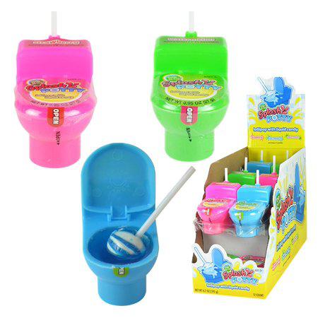 Kokos Dip-N-Lik 12 Ct 0.55 OZ Splash Potty Lollipop Candy Toy - Image 2