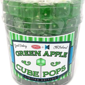 Espeez Cube Pops 100 Ct Green Apple Tub