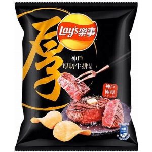 Lay’s Taiwan Potato Chips Kobe Steak Flavor 2.1oz 12ct
