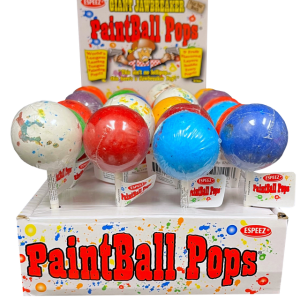 Espeez Paintball Jawbreaker Stick Lollipop 24 ct