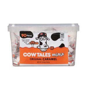 Goetze’s Vanilla Cow Tales Minis 2.25 Pound Tub 90 Pieces