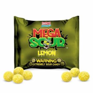 Barnetts UK Import Mega Sour Challenge LEMON 3.66 oz 12ct
