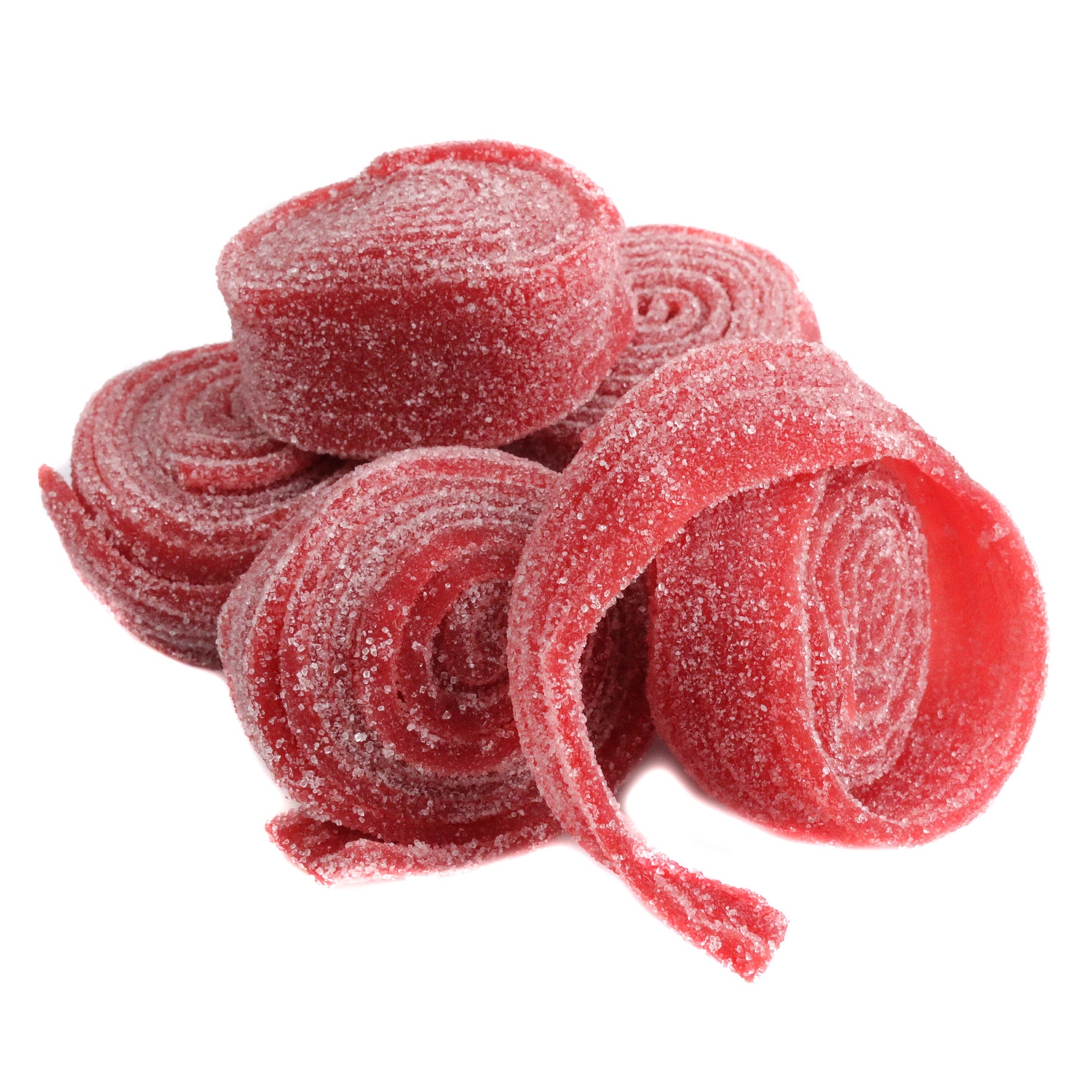 Clever STRAWBERRY Sour Belt Rolls Candy Unwrapped 3.3 lb - Image 2