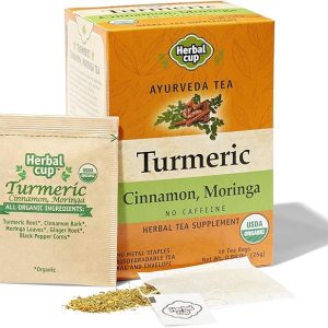 Herbal Cup Ayurveda Turmeric Tea 16 Teabags Pack of 1