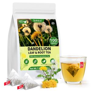 Dandelion Leaf and Root Herbal Detox Teabag for Liver & Kidney Health 100 Teabags