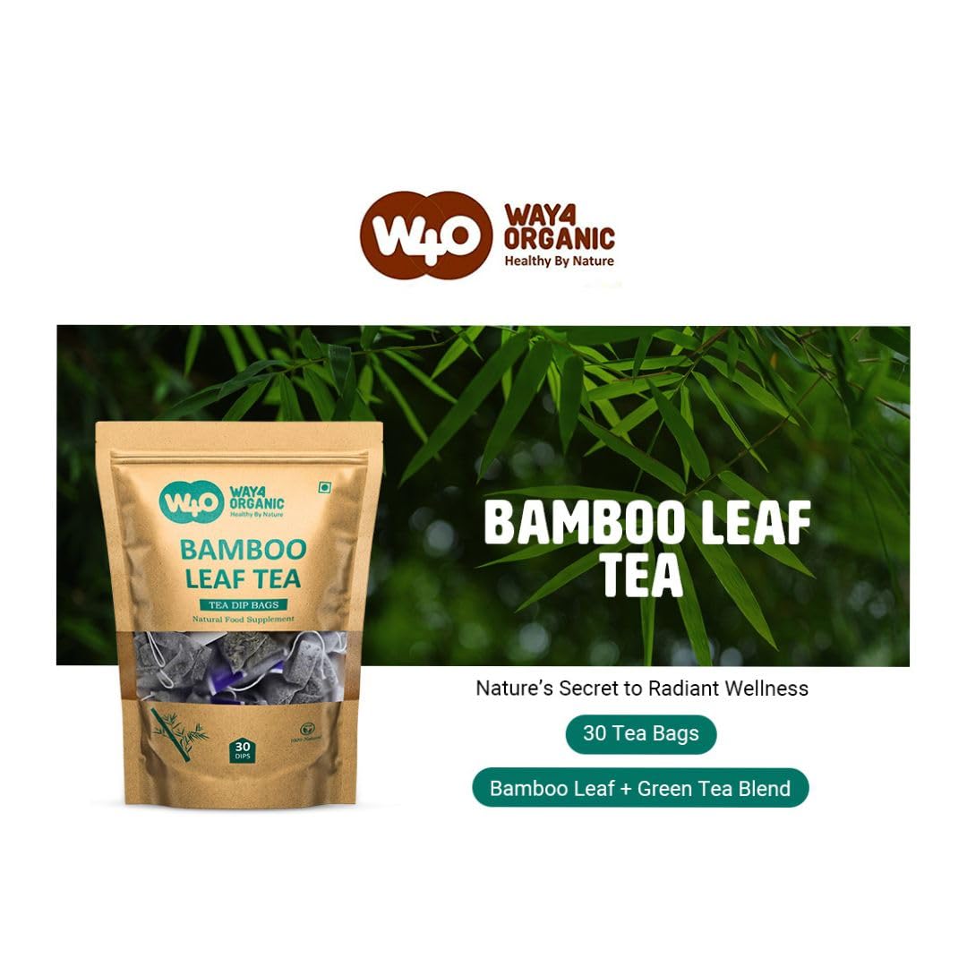 Bamboo Leaf Tea Supports Healthy Skin Nail Hair Joints and Bones 30 Tea Bags - Image 4
