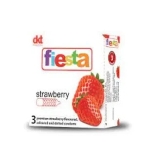 Fiesta Strawberry Condoms X3