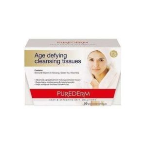 Purederm Age Defying Cleansing Tissues 30’S (1 Pack)